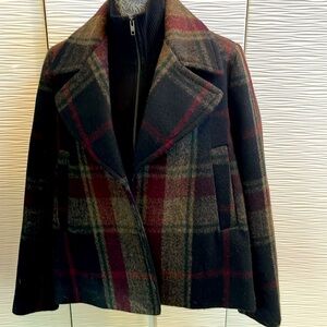 LAUNDRY Cozy Single Breast, Wool blend Pea Coat